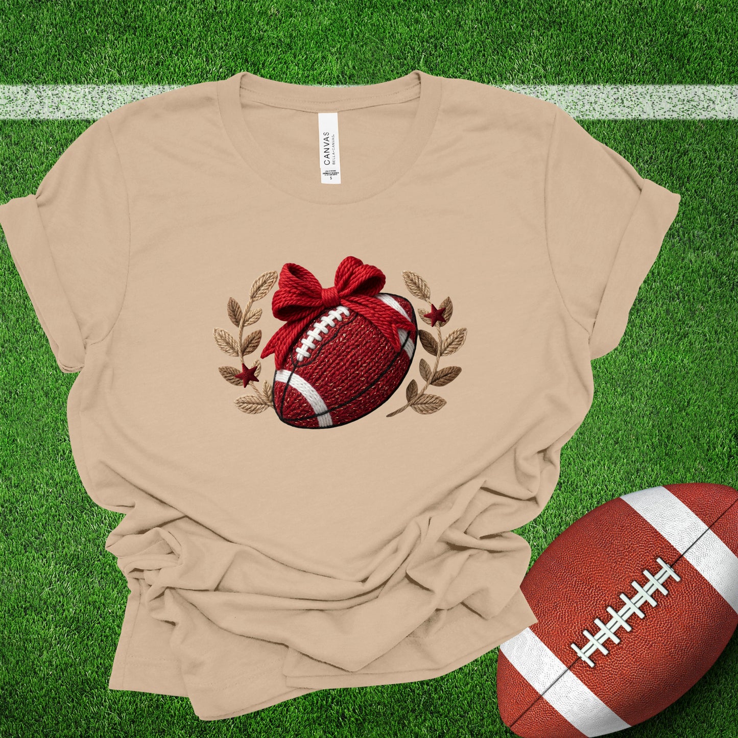 Red Yarn Football (Multiple Color Choices)