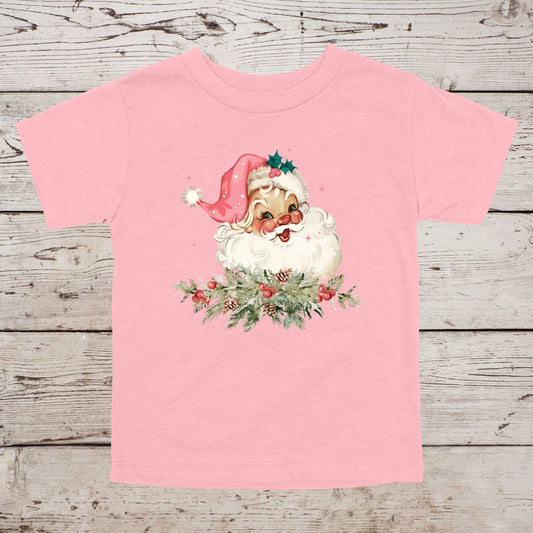 Retro Pink Santa