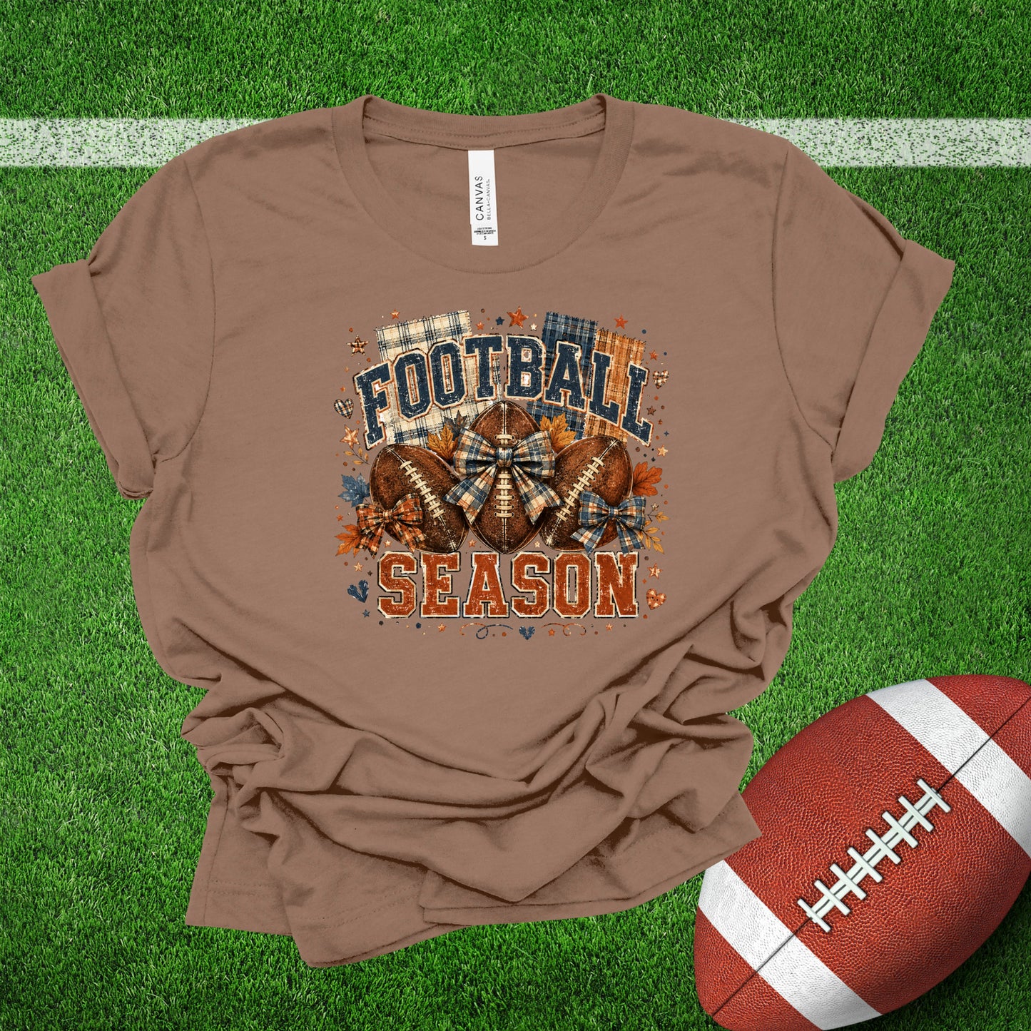 Rustic Football Season (Multiple Color Choices)