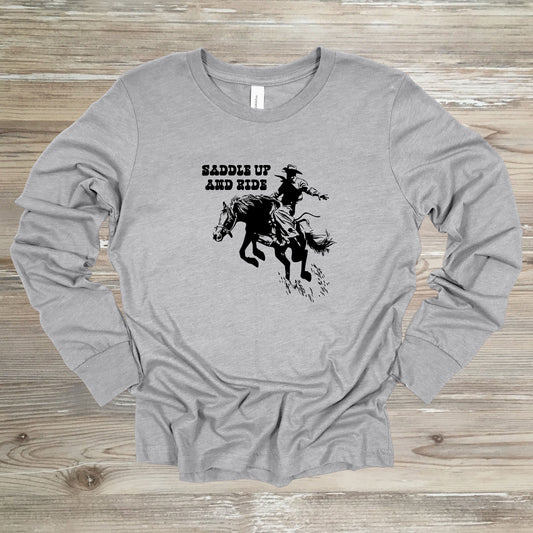 Saddle Up And Ride- Black