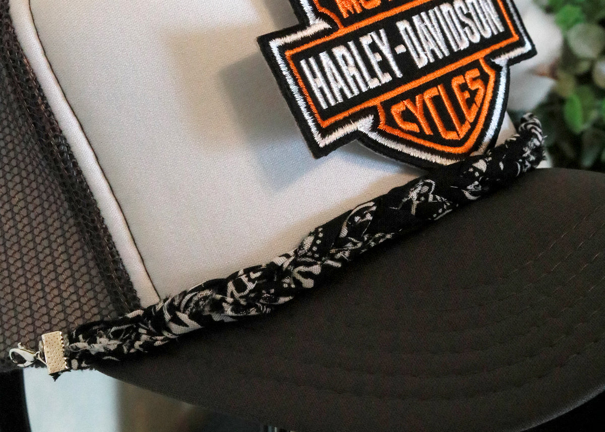 Simple Braided Bandana Trucker Hat Chain (Multiple Colors)
