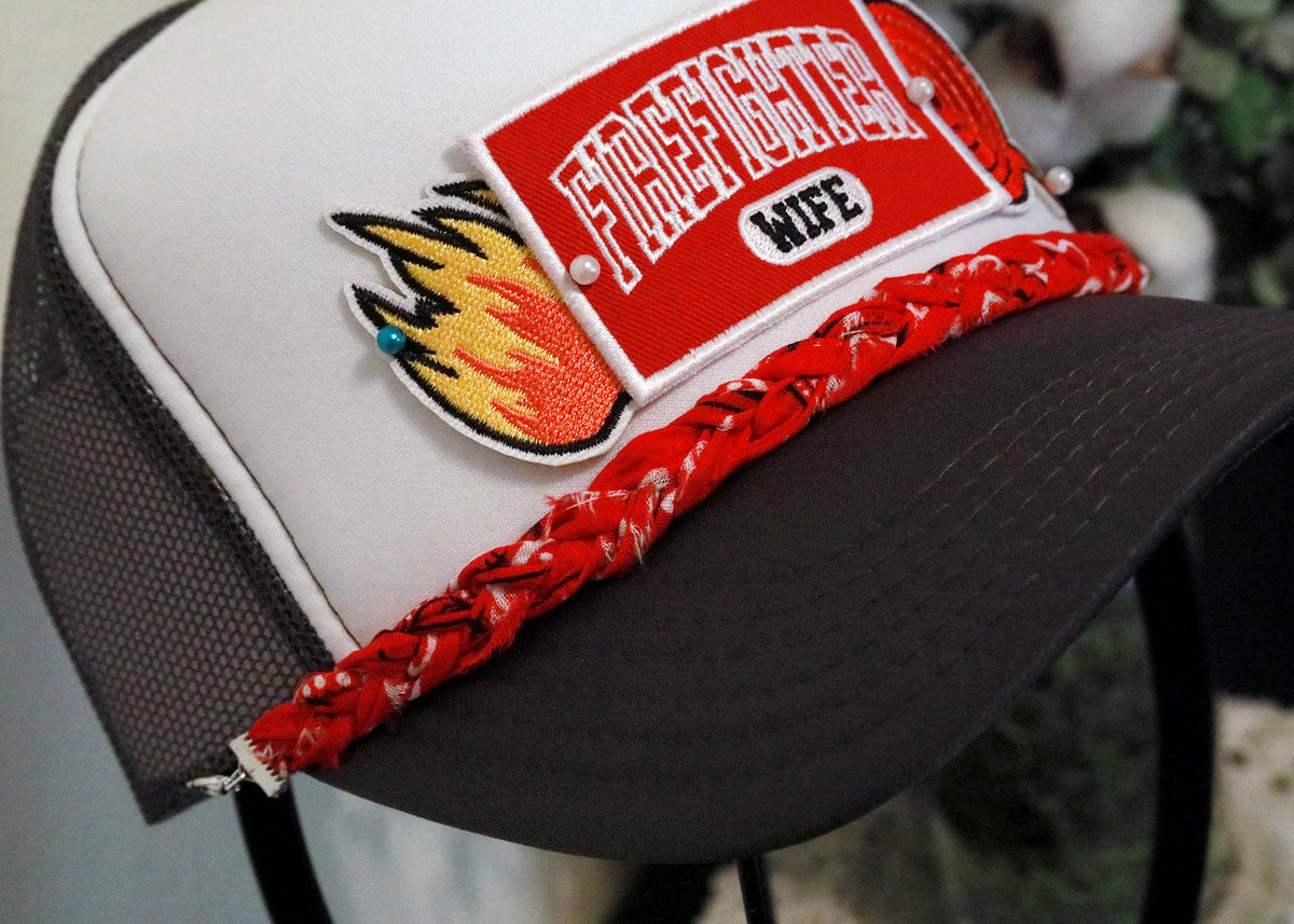 Simple Braided Bandana Trucker Hat Chain (Multiple Colors)