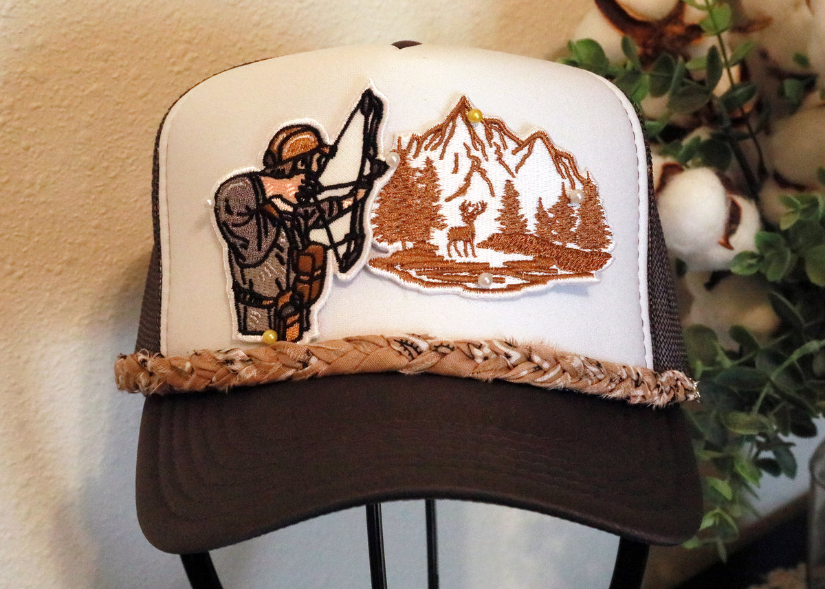 Simple Braided Bandana Trucker Hat Chain (Multiple Colors)