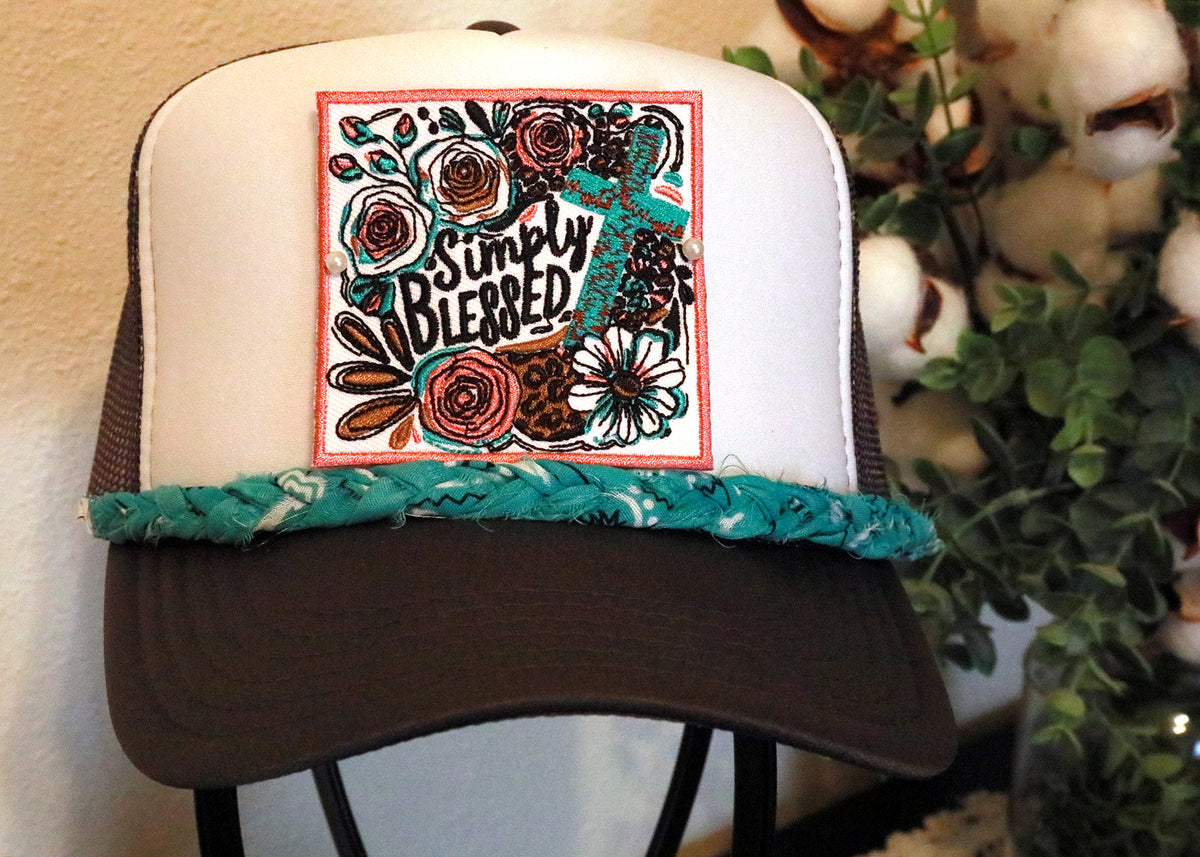 Simple Braided Bandana Trucker Hat Chain (Multiple Colors)