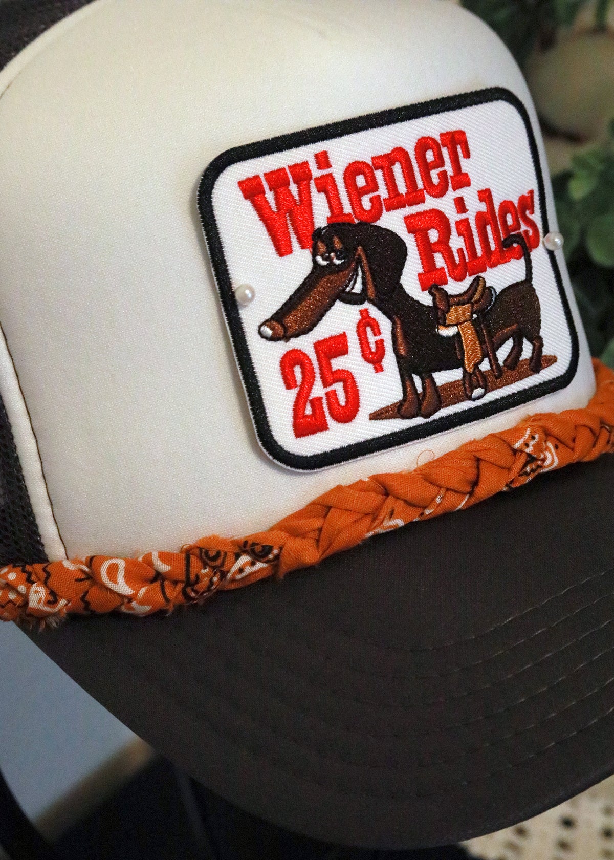 Simple Braided Bandana Trucker Hat Chain (Multiple Colors)