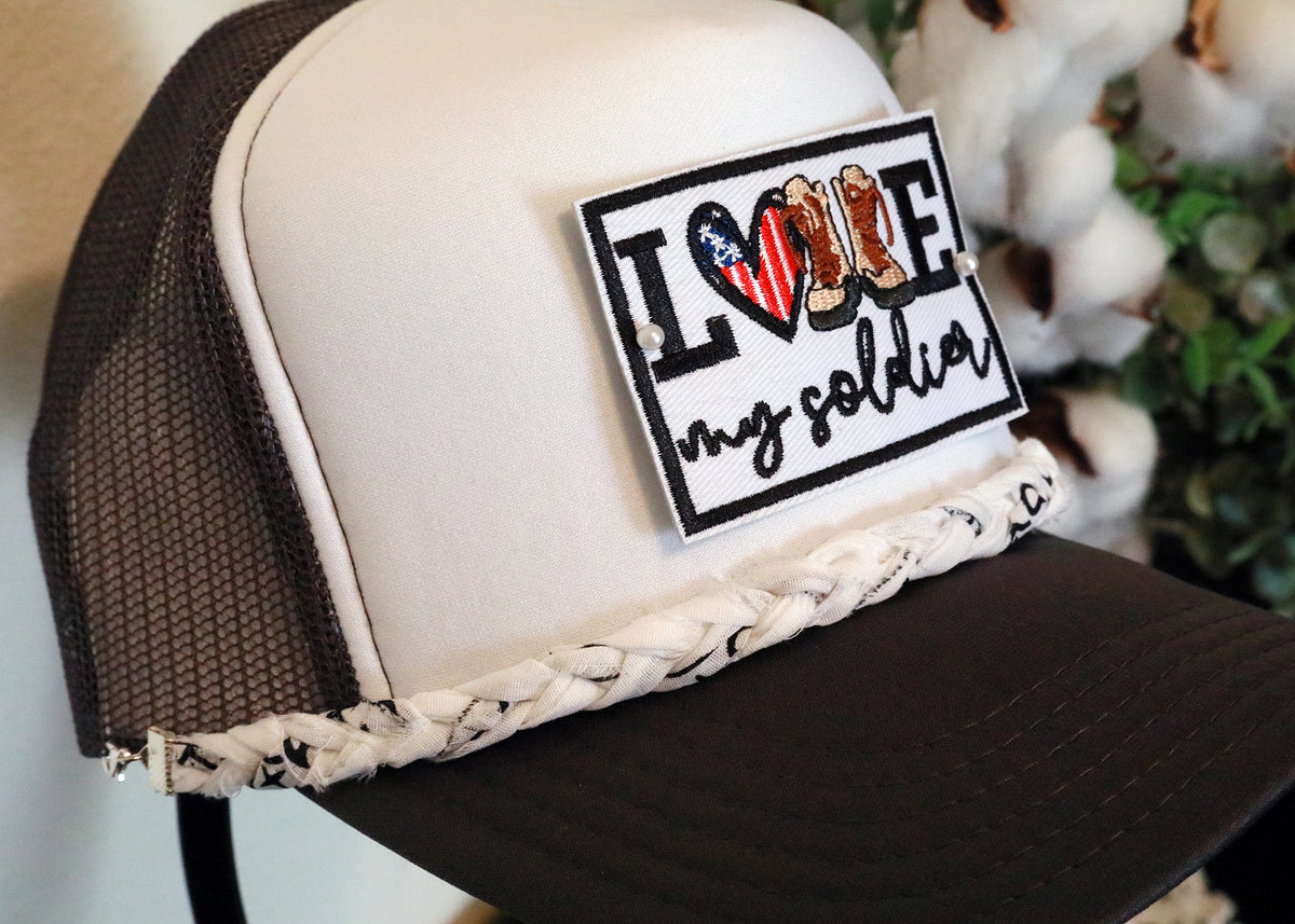 Simple Braided Bandana Trucker Hat Chain (Multiple Colors)