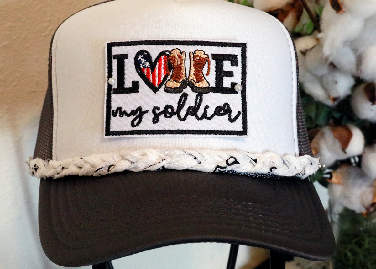 Simple Braided Bandana Trucker Hat Chain (Multiple Colors)