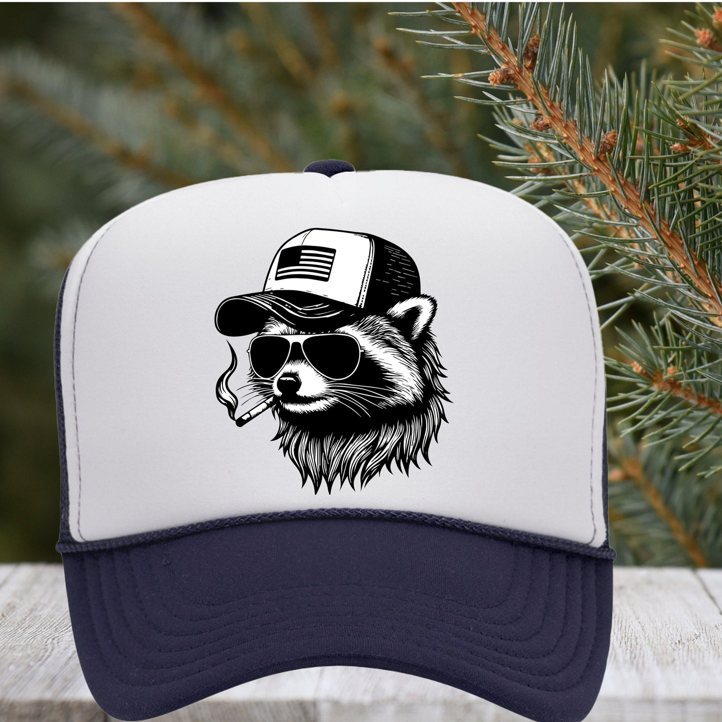 Smokin' Feral Raccoon