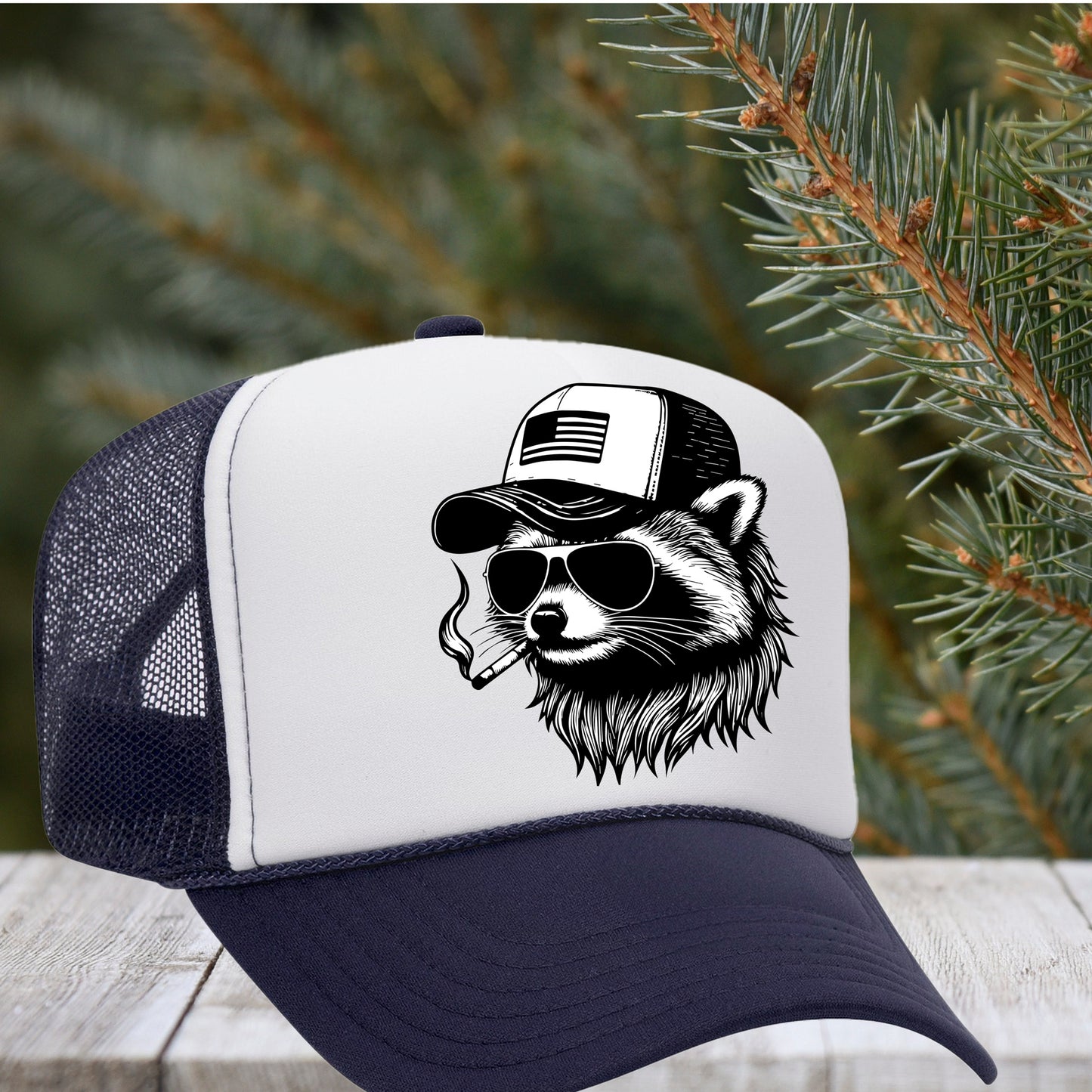 Smokin' Feral Raccoon