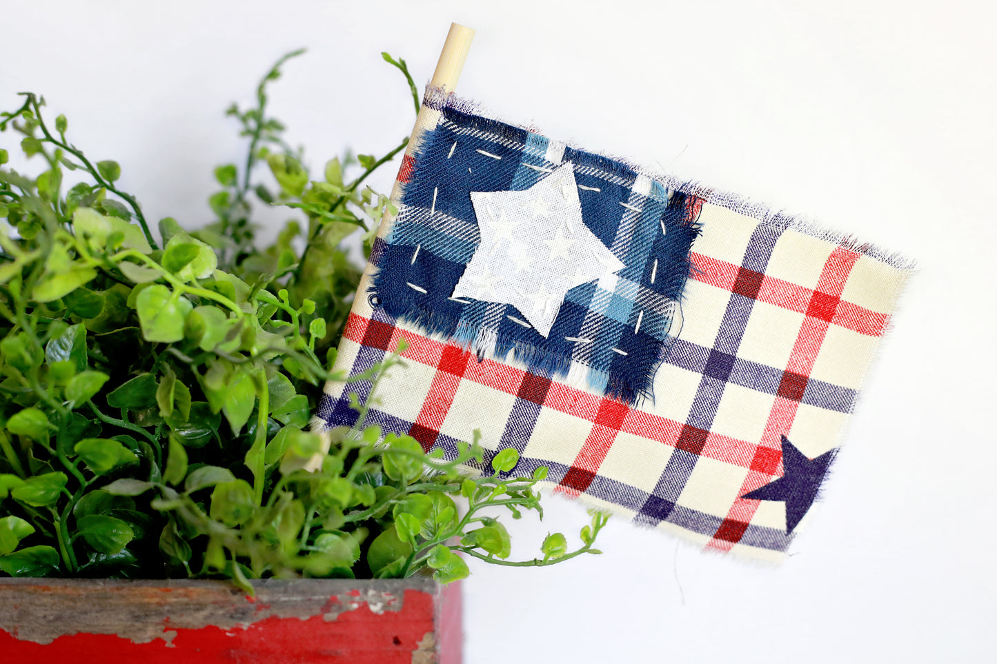 Tattered American Flag Small