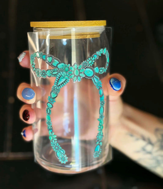 Teal Turquoise Bow